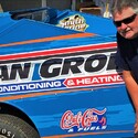 Bill Elwood seen here with our sponsored car at the Orange County Speedway